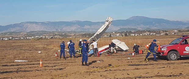 Antalya'da eğitim uçağı düştü: 2 ölü