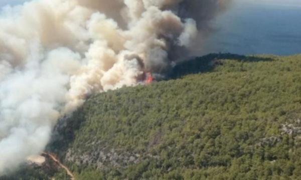 Antalya'daki orman yangını genişliyor