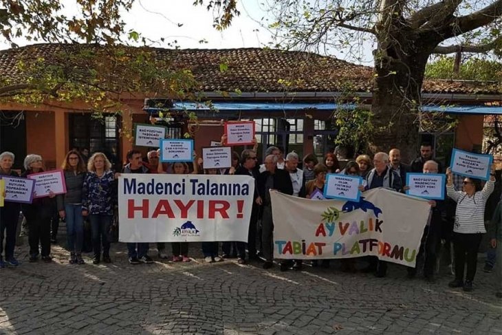 Ayvalık'ta halk taş ocaklarının ÇED toplantısını yaptırmadı