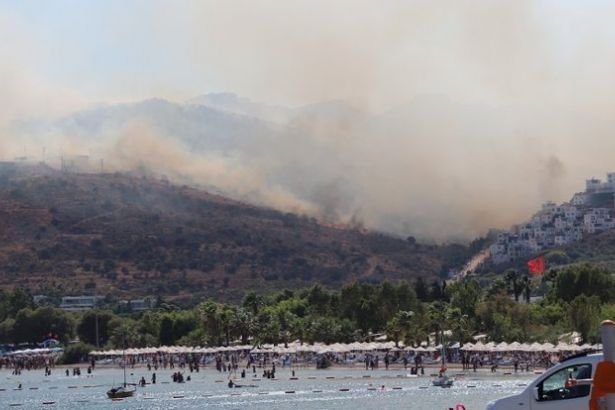 Bodrum’da 23 hektarlık alan kül oldu