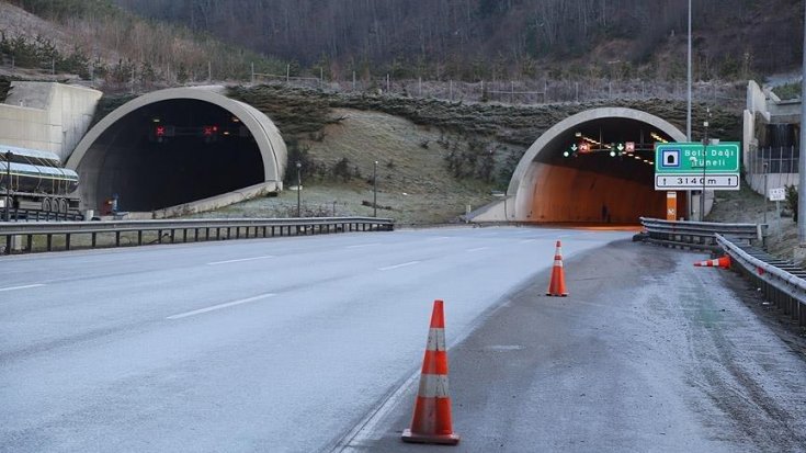 Bolu Dağı Tüneli'nin Ankara yönü 20 gün boyunca ulaşıma kapanacak