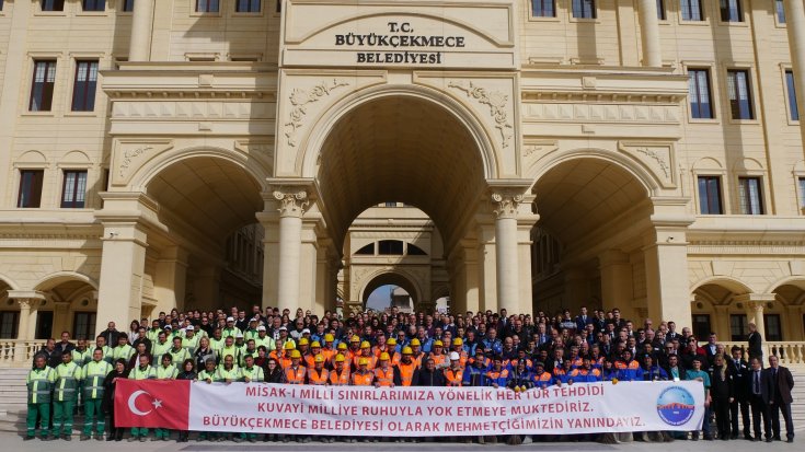 Büyükçekmece Belediyesi personelinden Mehmetçik'e anlamlı destek