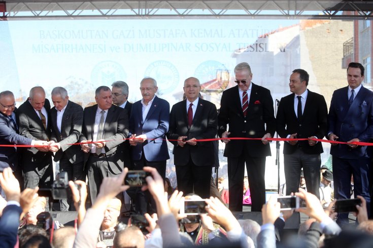 'Dumlupınar Sosyal Tesisleri ve Başkomutan Gazi Mustafa Kemal Atatürk Misafirhanesi' coşkuyla açıldı