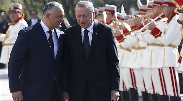 Erdoğan ve Dodon'dan ortak basın toplantısı