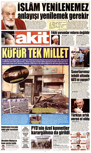 Erdoğan'ın 'İslam güncellenmeli' sözlerine Akit'ten Necip Fazıl'lı yanıt Erdoğan'ın 'İslam güncellenmeli' sözlerine Akit'ten Necip Fazıl'lı yanıt