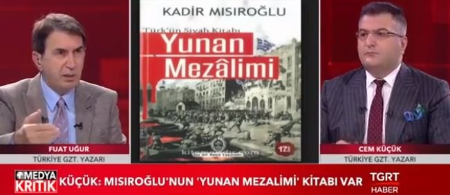 Fuat Uğur, Kadir Mısıroğlu'nun 'Keşke Yunan galip gelseydi' demediğini ileri sürdü, alay konusu oldu