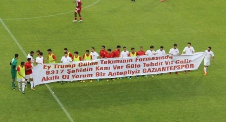 Gaziantepsporlu futbolculardan Trump'a tepki: Akıllı ol