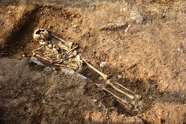 Haydarpaşa'da bin yıllık iskelet bulundu