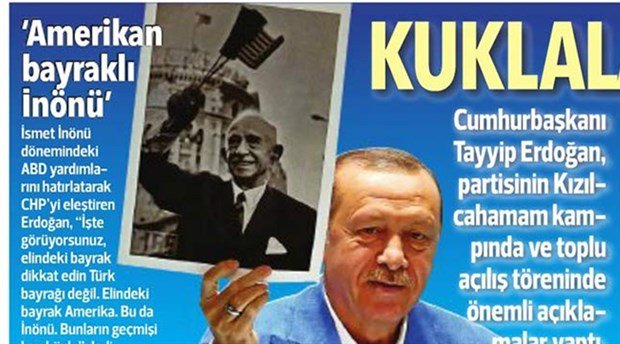 Hürriyet Okur Temsilcisi'nden gazetesine 'ABD bayraklı İnönü' tepkisi: Eksik haber yanıltır Hürriyet Okur Temsilcisi'nden gazetesine 'ABD bayraklı İnönü' tepkisi: Eksik haber yanıltır
