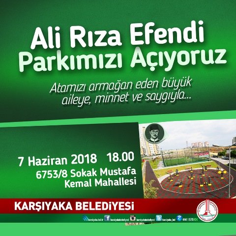 Karşıyaka Ali Rıza Efendi’yi unutmadı