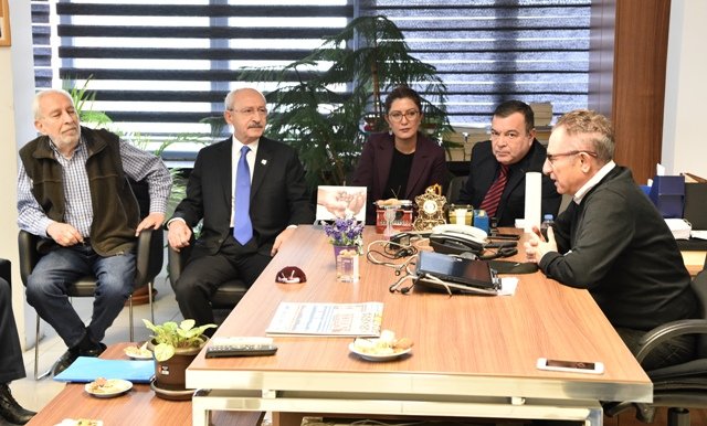 Kılıçdaroğlu, Sözcü gazetesini ziyaret etti
