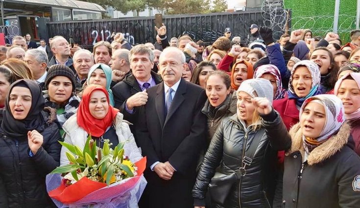 Kılıçdaroğlu'ndan Flormar işçilerine destek ziyareti: Haklarınız teslim edilene kadar mücadelenizin yanında olacağız