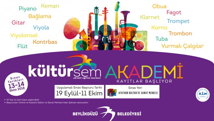 KÜLTÜR-SEM akademi uygulamalı sınav başvuruları başladı