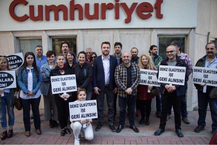 TGS temsilcisi Deniz Ülkütekin'in işe dönme mücadelesi devam ediyor TGS temsilcisi Deniz Ülkütekin'in işe dönme mücadelesi devam ediyor