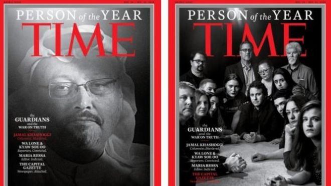 TIME dergisi, Cemal Kaşıkçı'yı 'yılın kişisi' seçti