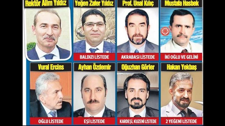 Üniversitedeki kadrolar akrabalara tahsis: Yakınımız diye adamlar aç mı kalsınlar? Üniversitedeki kadrolar akrabalara tahsis: Yakınımız diye adamlar aç mı kalsınlar?