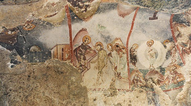 Koruma altına alınmayan freskler, kaderine terk edildi Koruma altına alınmayan freskler, kaderine terk edildi