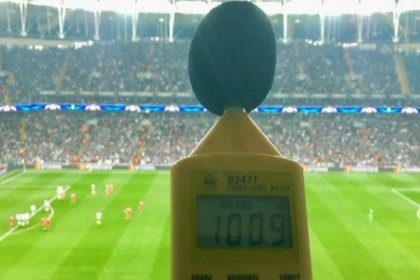 Almanlar, Vodafone Park'ta desibel ölçümü yaptı