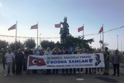 Bosna Sancak Derneği, Pendik'te 30 Ağustos Zafer Bayramı törenlerine katıldı
