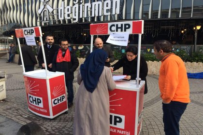 CHP Sultanbeyli İlçe Başkanlığı’ndan vatandaşın toplu taşıma çilesi için imza kampanyası