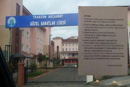 Ramazan nedeniyle okul pansiyonunda öğrenciye yemek yok