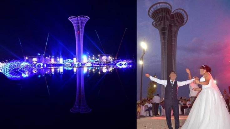 1 milyar 720 milyon liralık yatırımla hayata geçirilen EXPO 2016’yı düğün salonuna çevirdiler!