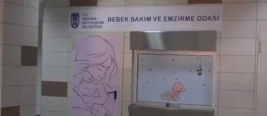 Ankara Büyükşehir Belediyesi, metro istasyonlarında 'Bebek Bakım ve Emzirme Odaları' açtı