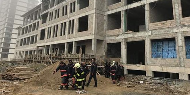 Ankara'da okul inşaatında iskele çöktü: 1 ölü, 1 yaralı
