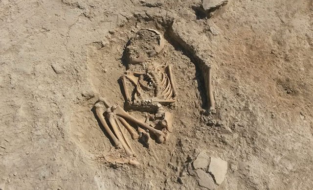 Arslantepe Höyüğü'nde 5700 yıllık çocuk iskeleti bulundu