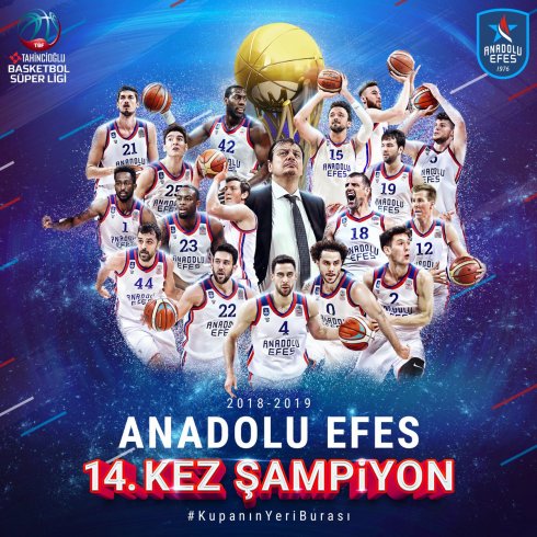 Basketbol'da şampiyon Anadolu Efes!