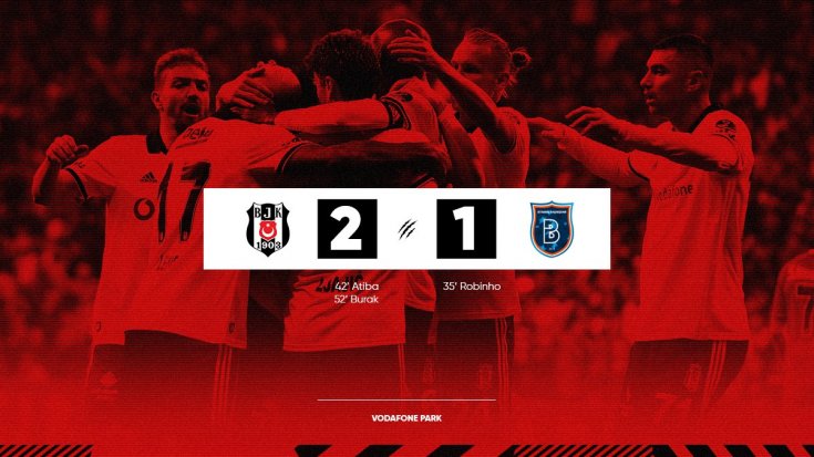 Beşiktaş, M. Başakşehir'i 2-1 yendi