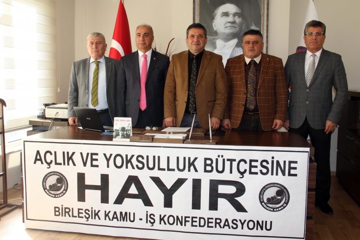 Birleşik Kamu İş'ten AKP'nin 2020 bütçe tasarısına tepki: '14 Aralık’ta da Ankara’da kitlesel eylem yapacağımızı ilan ediyoruz' Birleşik Kamu İş'ten AKP'nin 2020 bütçe tasarısına tepki: '14 Aralık’ta da Ankara’da kitlesel eylem yapacağımızı ilan ediyoruz'