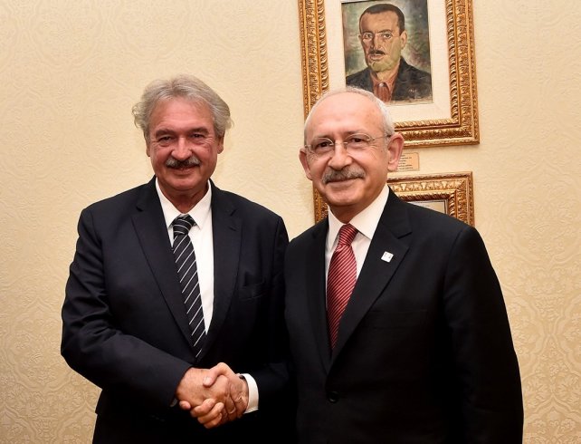 CHP Lideri Kemal Kılıçdaroğlu, Lüksemburg Dışişleri Bakanı Asselborn ile görüştü