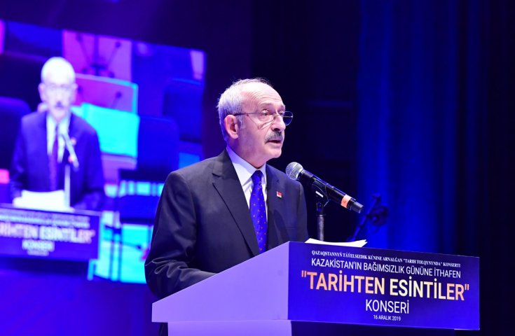 CHP Lideri Kılıçdaroğlu, Kazakistan Cumhuriyeti 28. Bağımsızlık Yılı "Tarihten Esintiler" konseri öncesi konuştu