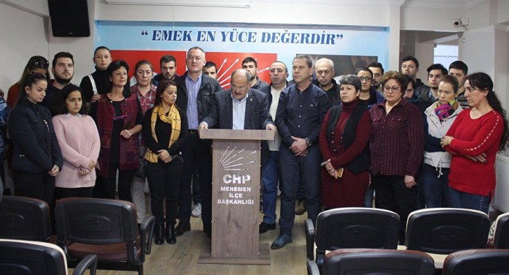 CHP Menemen İlçe Örgütü istifa etti