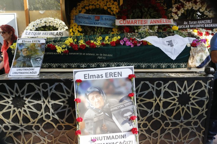 Cumartesi Annesi Elmas Eren, son yolculuğuna uğurlandı