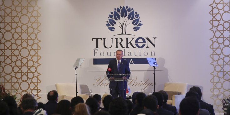 Erdoğan TÜRKEN Vakfı'nda konuştu: FETÖ'nün ipliğini tüm dünyada pazara çıkarmakta kararlıyız