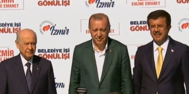 Erdoğan ve Bahçeli ilk ortak mitingi İzmir'de yaptı