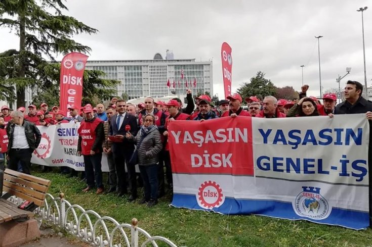 Genel-İş'ten İBB önünde eylem: İşçinin sendika seçme özgürlüğüne saygı gösterin!