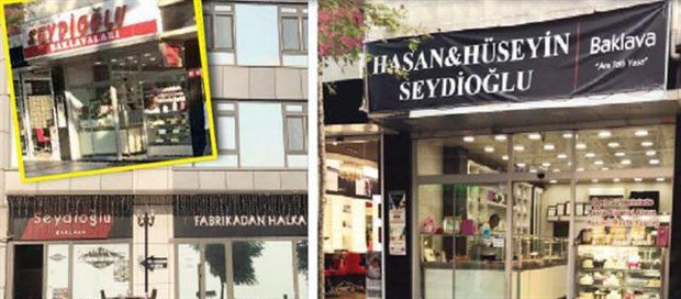 Hamile kadının aracına saldıran baklavacı magandalar dükkanın ismini değiştirdi