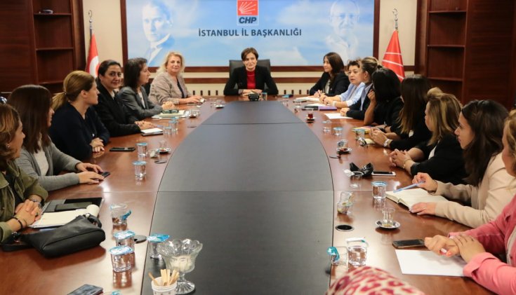 İBB CHP Kadın Meclisi’nden Kaftancıoğlu’na destek