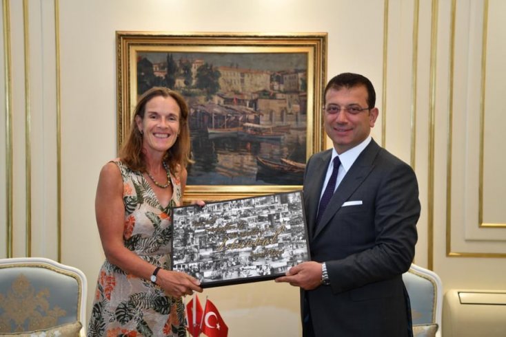İngiltere İstanbul Başkonsolosu Judith Slater Ekrem İmamoğlu'nu ziyaret etti