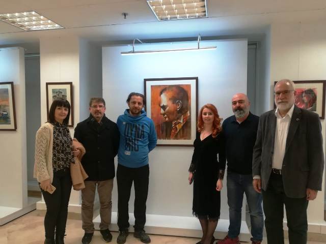 Kadriyegül Sardoğan'ın ''Kırmızı'' suluboya resim sergisi açıldı