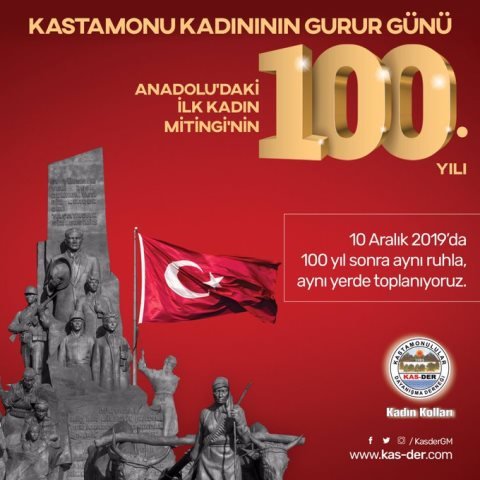 Kastamonulular, İlk Türk Kadın Mitingi'nin 100. yılında toplanıyor