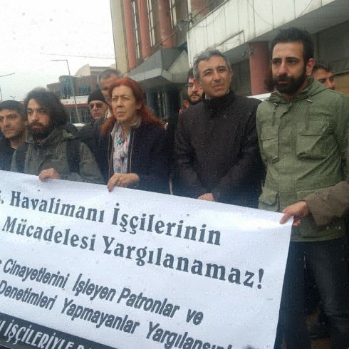 'Köle değiliz' diyen 3. havalimanı işçilerinin davası ertelendi, 64 işçinin adli kontrol şartı kaldırıldı