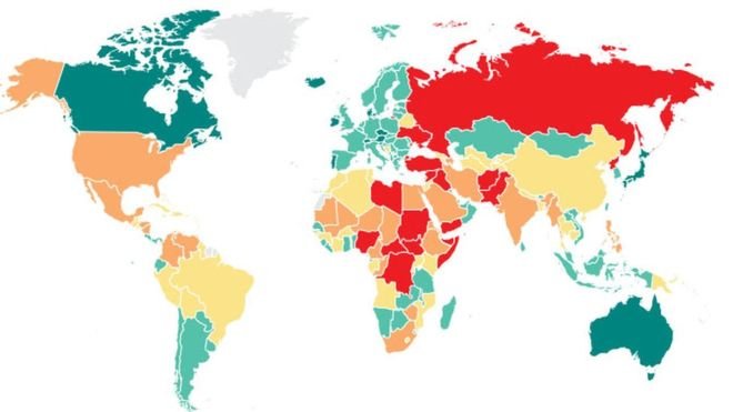 Küresel Barış Endeksi: Türkiye 3 sıra geriledi, 163 ülke arasında 152. sırada