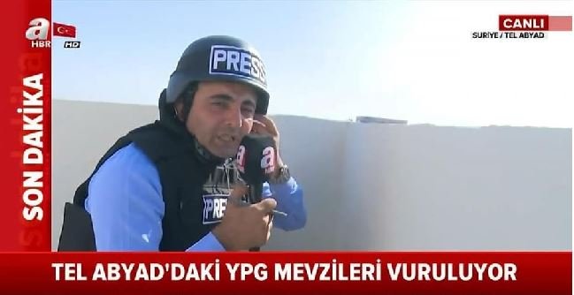 'Kurşunlar vızır vızır üzerimizden geçiyor' diyen A Haber muhabirinin yalanını TRT Haber ortaya çıkardı