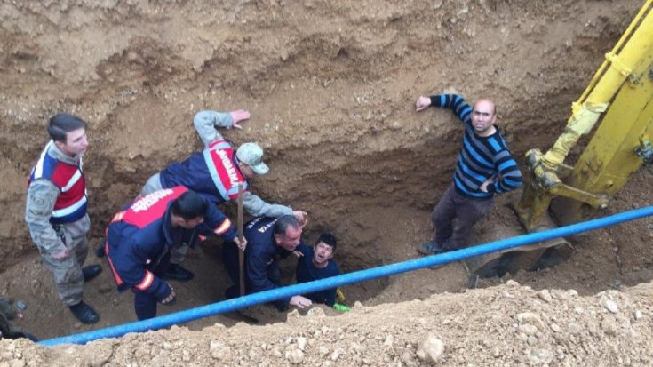 Malatya'da göçük altında kalan işçi kurtarıldı