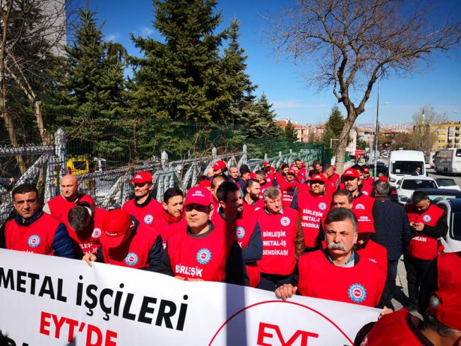Metal işçileri Ankara’da: 'EYT mağduriyeti son bulsun!'