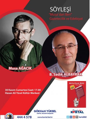 Musa Ağacık ve Sadık Albayrak Kartallı okurlarıyla buluşacak